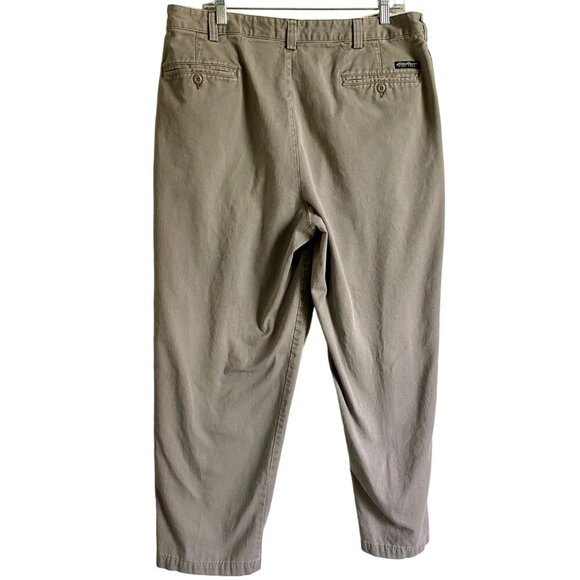 Eddie Bauer Men's Relaxed Fit Gray Cotton Pants Size 38 x 29 - Picture 3 of 10